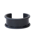 2 cm Inlay Cuff Black with Seasnake