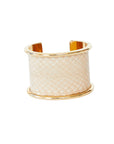 5 cm Inlay Cuff Gold with Blush Sea Snake