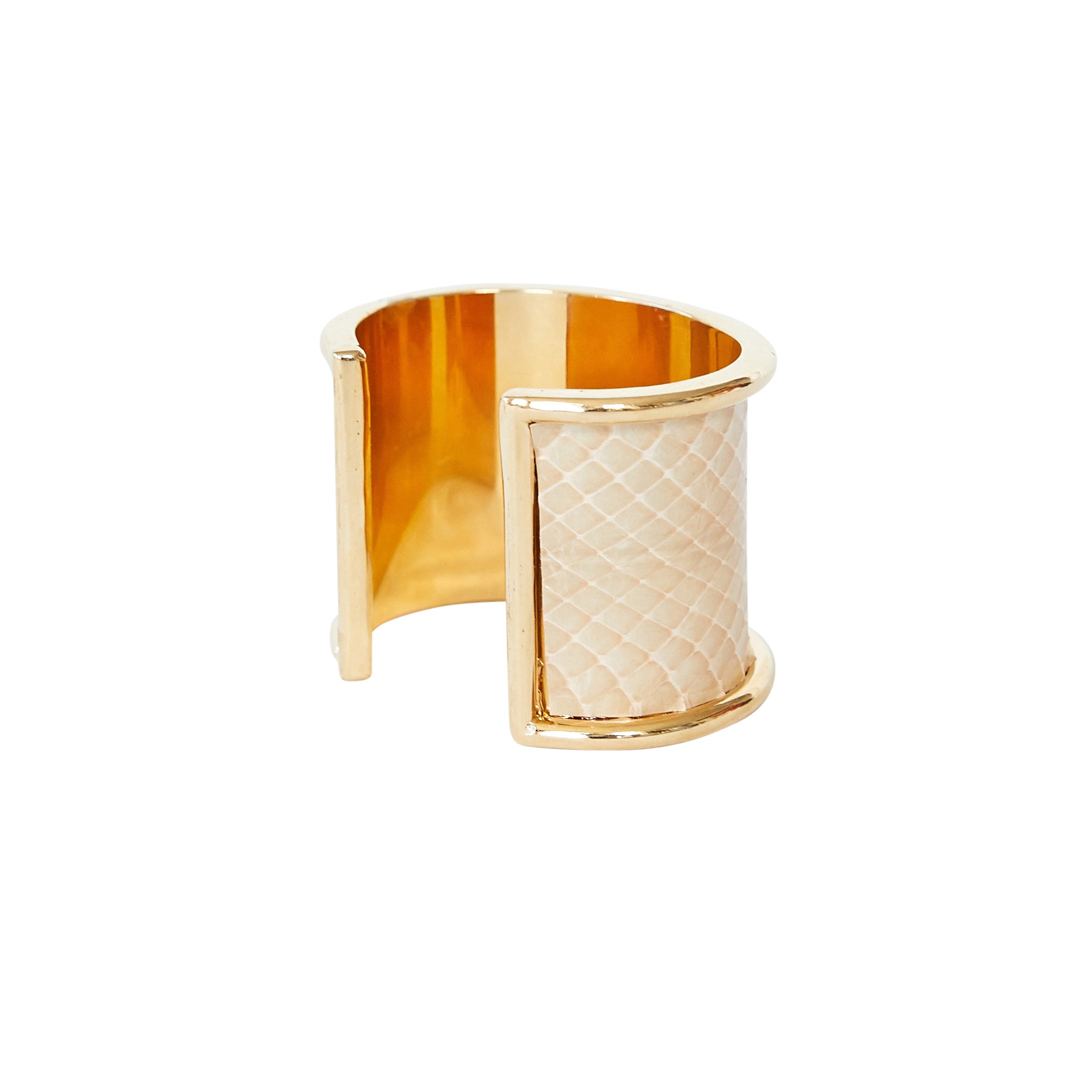5 cm Inlay Cuff Gold with Blush Sea Snake