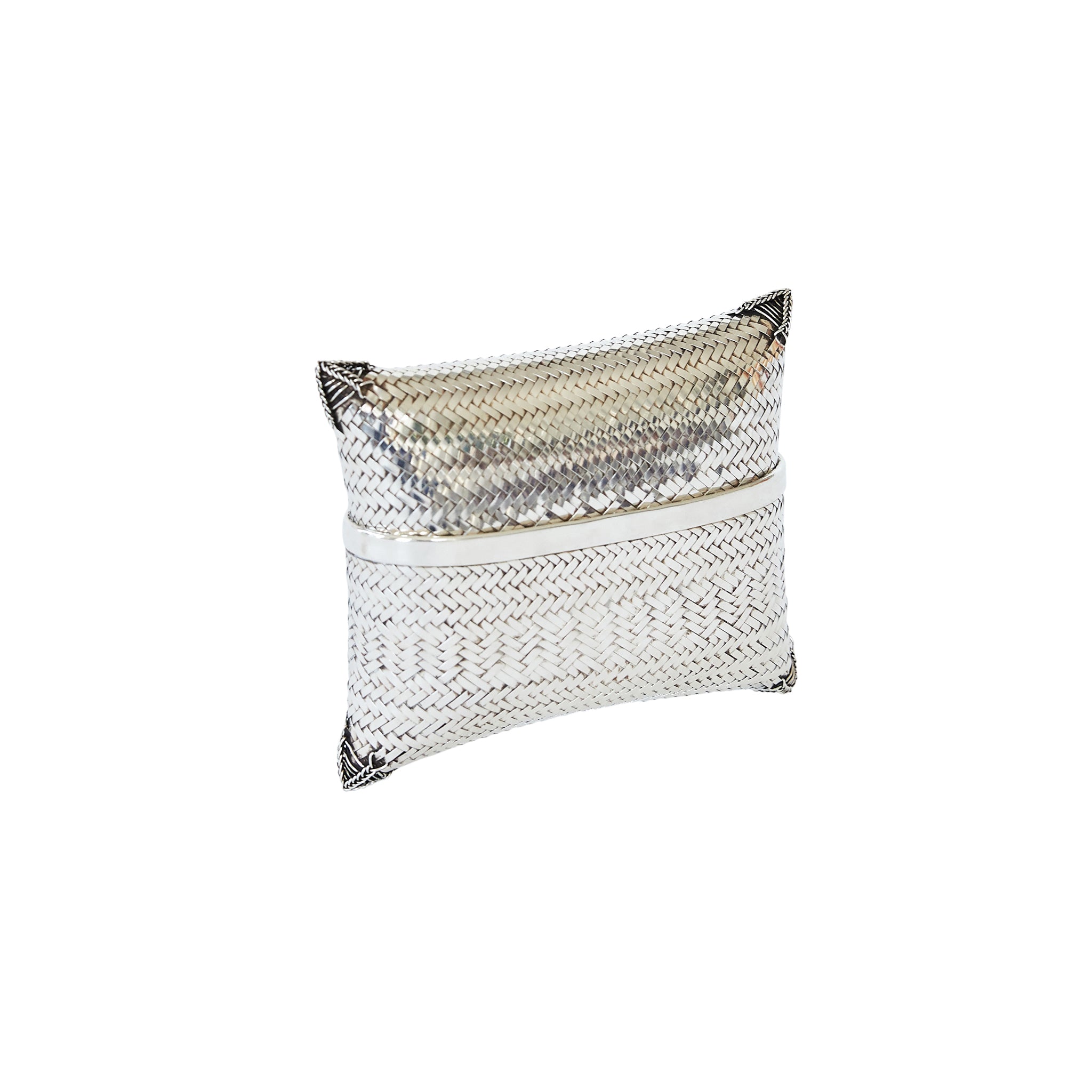 Woven Clutch Sterling Silver